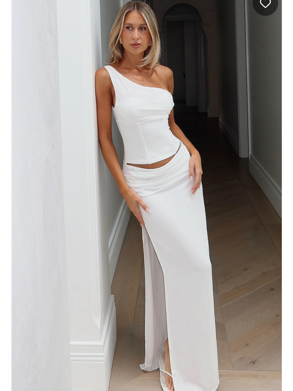 One-Shoulder White Dress by White Fox